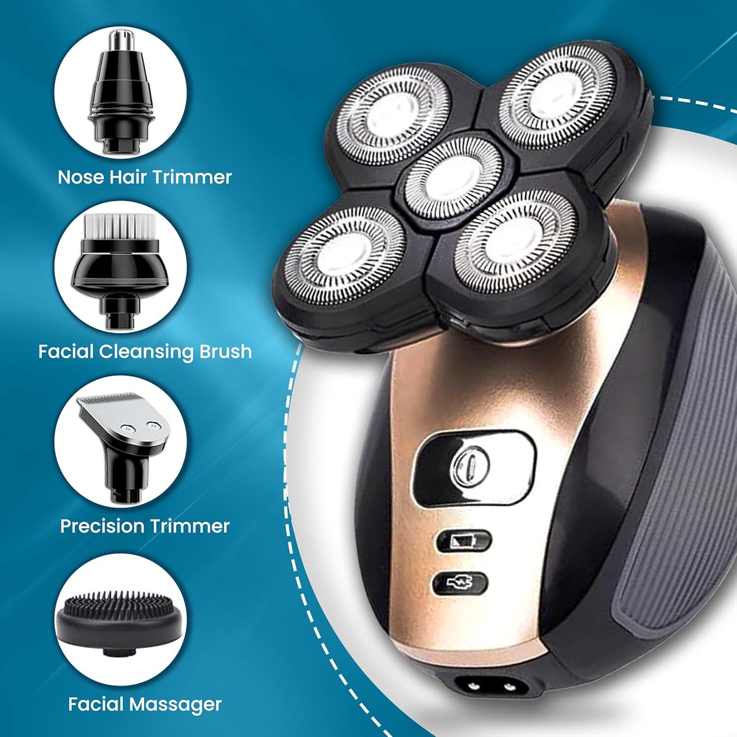 Afeitadora eléctrica rotativa 5 en 1 The Perfect Part