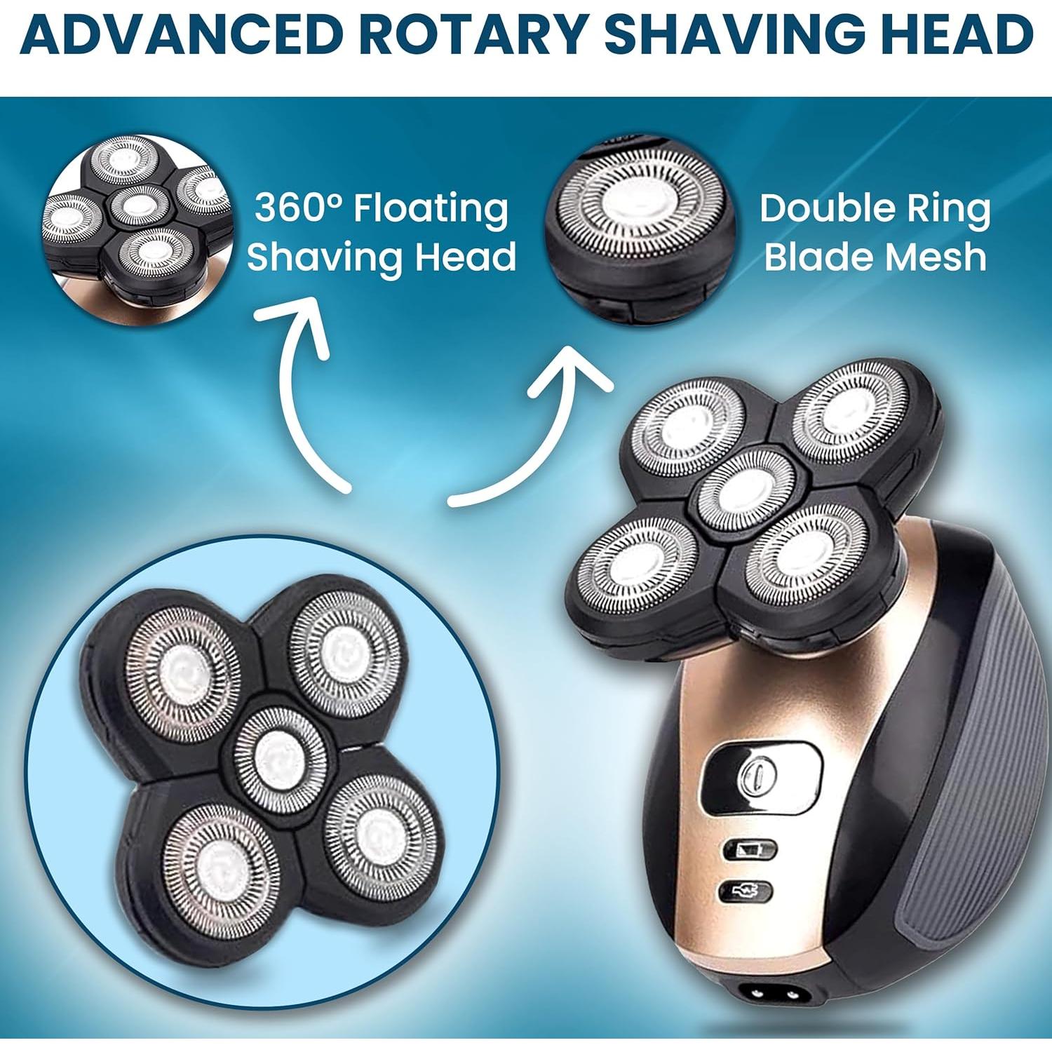Afeitadora eléctrica rotativa 5 en 1 The Perfect Part