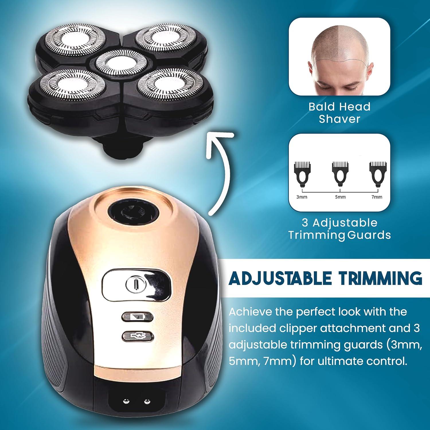 Afeitadora eléctrica rotativa 5 en 1 The Perfect Part