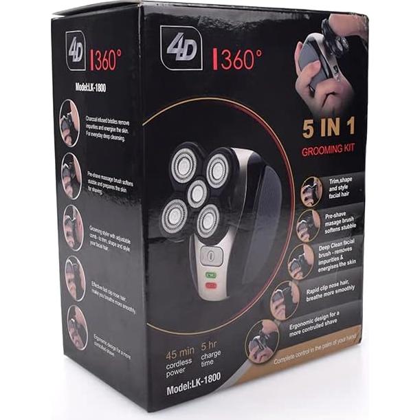 Afeitadora eléctrica rotativa 5 en 1 The Perfect Part