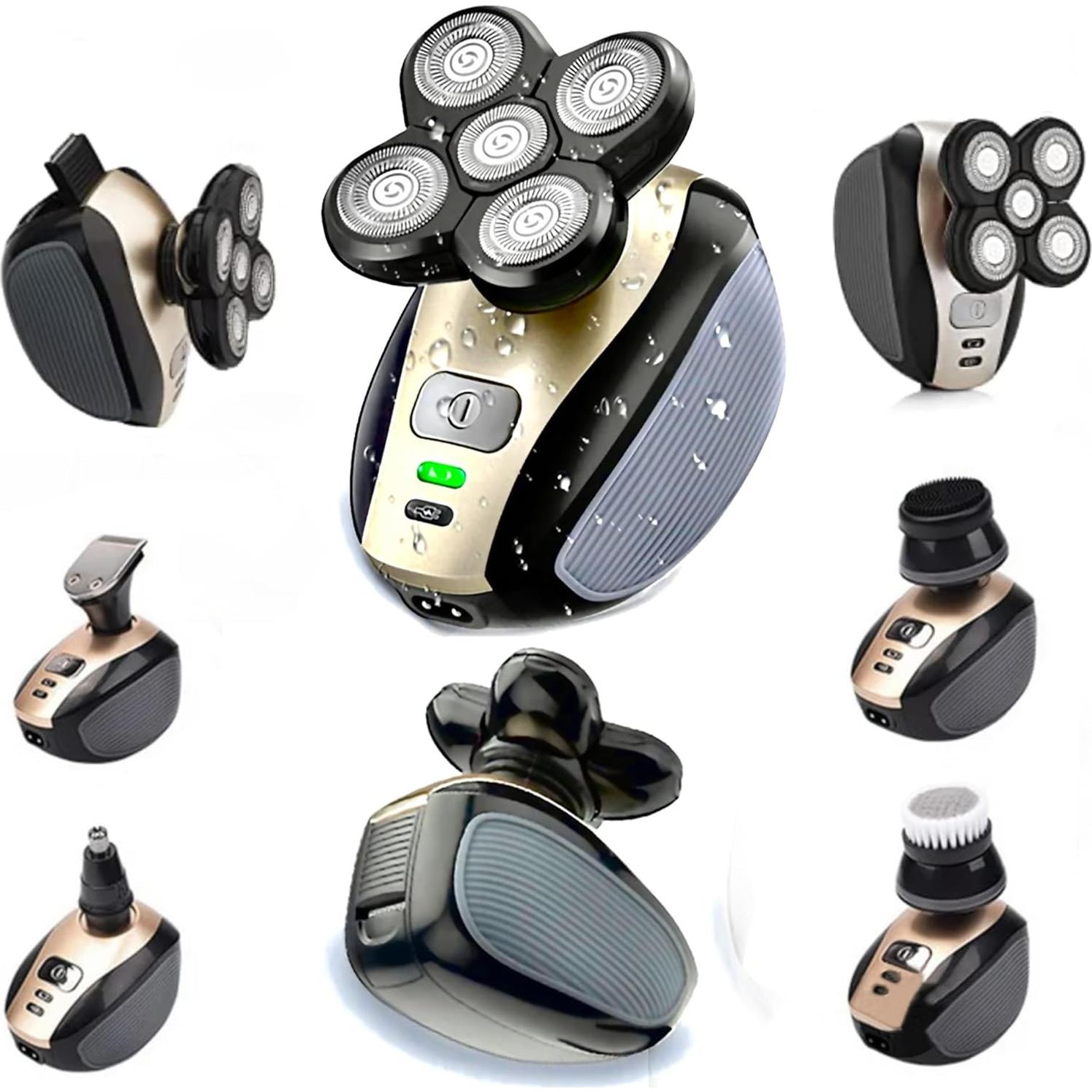 Afeitadora eléctrica 5 en 1 para cabeza calva LK-1800