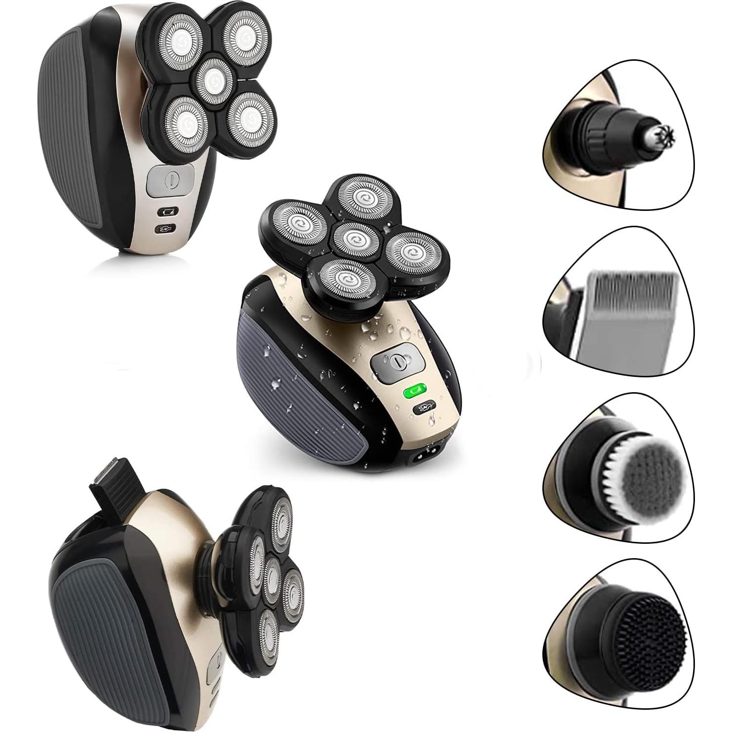 Afeitadora eléctrica 5 en 1 para cabeza calva LK-1800