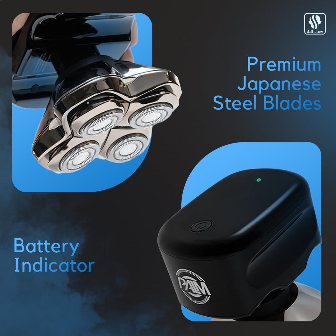 Afeitadora de Cabeza y Cara Skull Shaver Palm MX5 - 4 Cuchillas