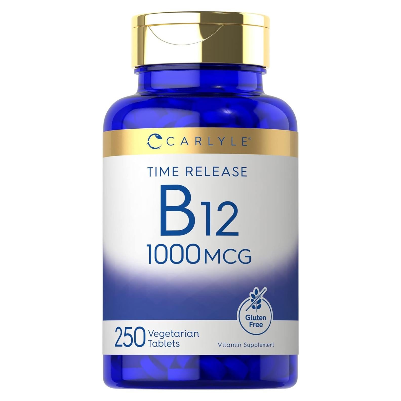 Carlyle Vitamina B12 1000 mcg 250 Tabletas Liberación Prolongada