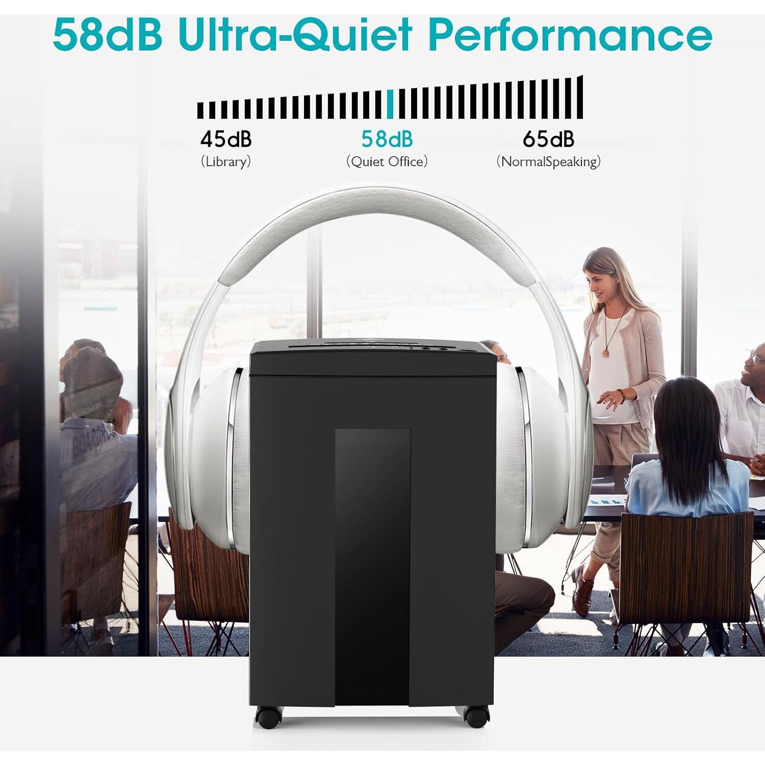 Trituradora de Papel WOLVERINE SD9113 18 Hojas Corte Cruzado