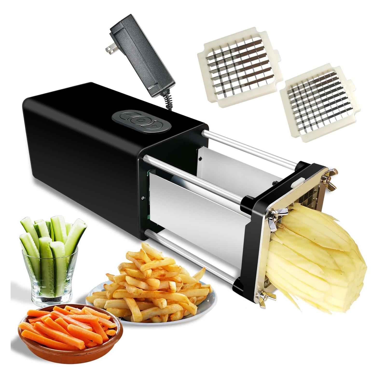 Cortador de Papas Fritas Eléctrico Fstcrt 1.27 cm y 0.95 cm