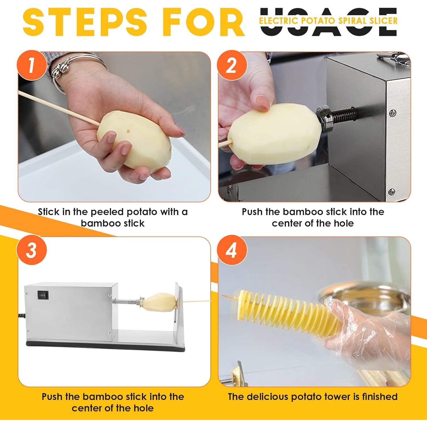 Cortadora de Patatas Eléctrica CGOLDENWALL Automática 5.61kg