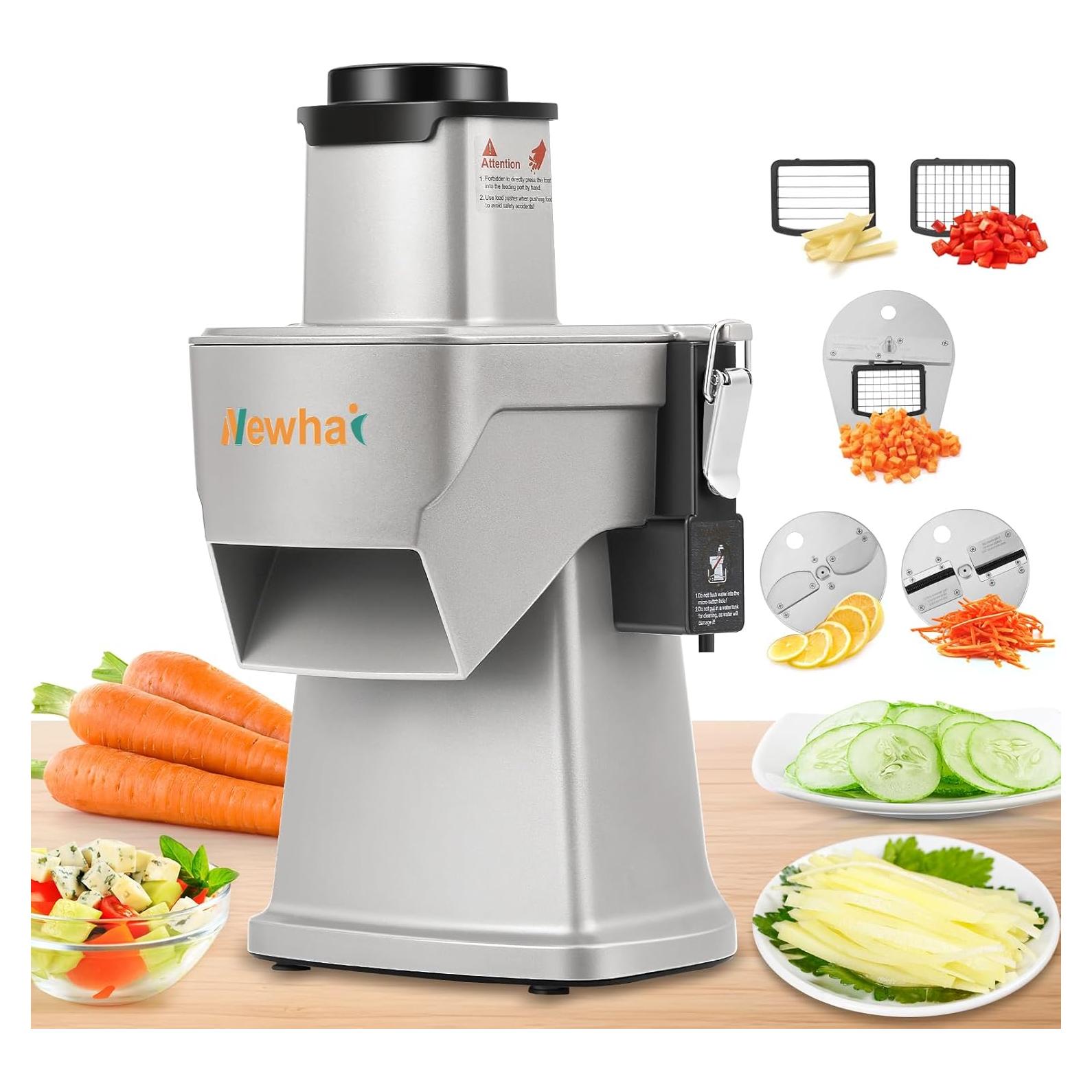Picadora de Verduras Automática Newhai DZ-2 200W Acero Inoxidable
