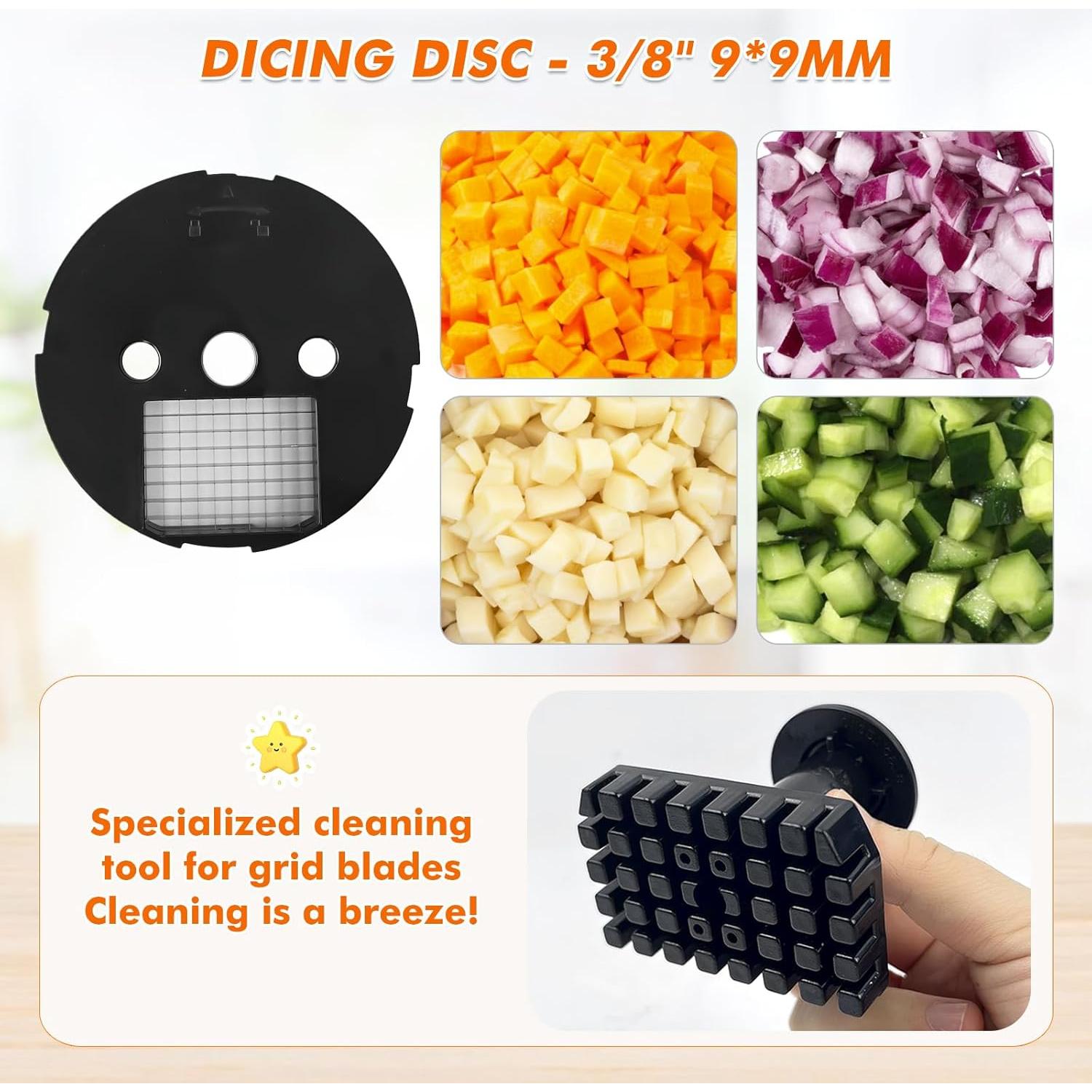 Cortador de Verduras Eléctrico Anatole CFP-1 100W Acero Inoxidable