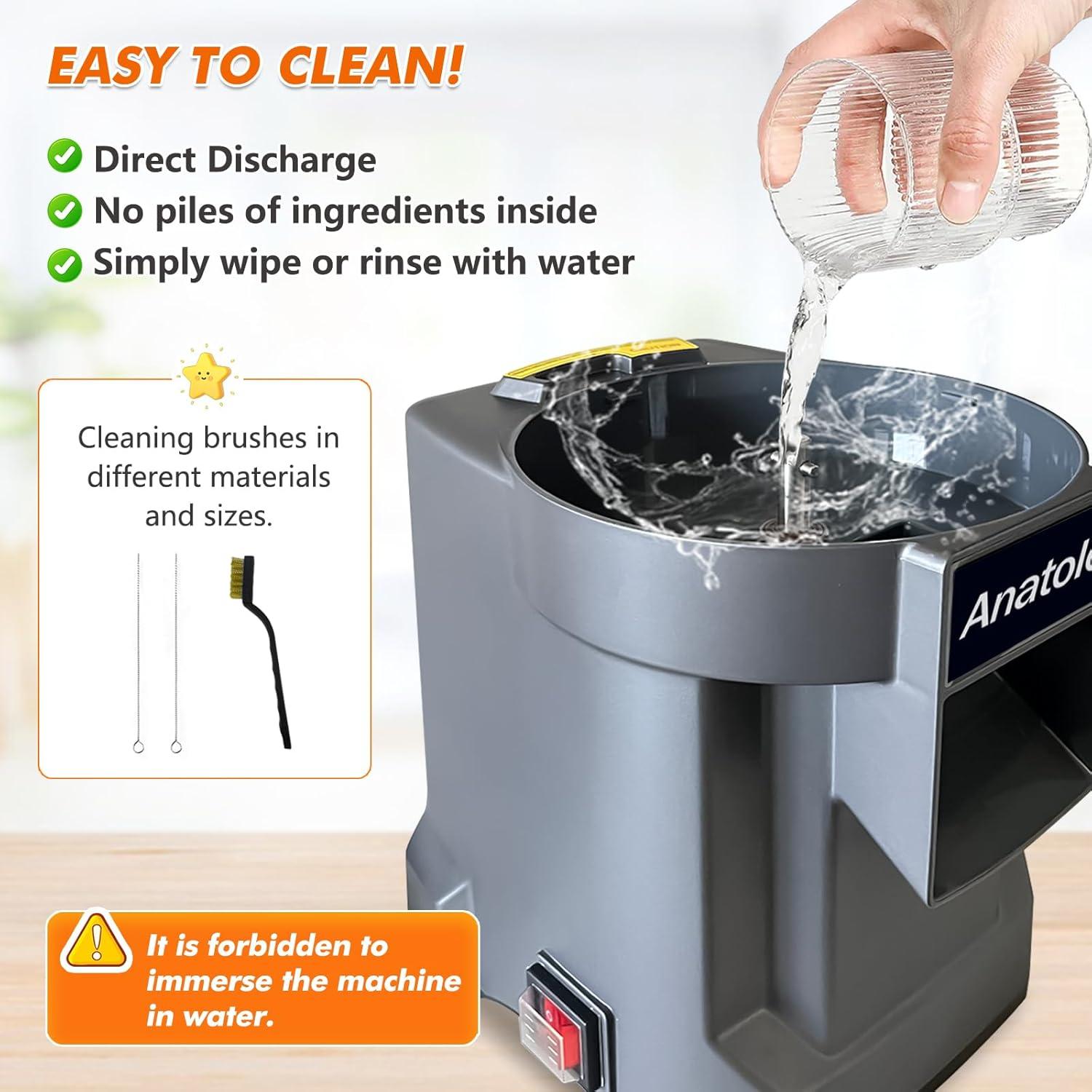 Cortador de Verduras Eléctrico Anatole CFP-1 100W Acero Inoxidable