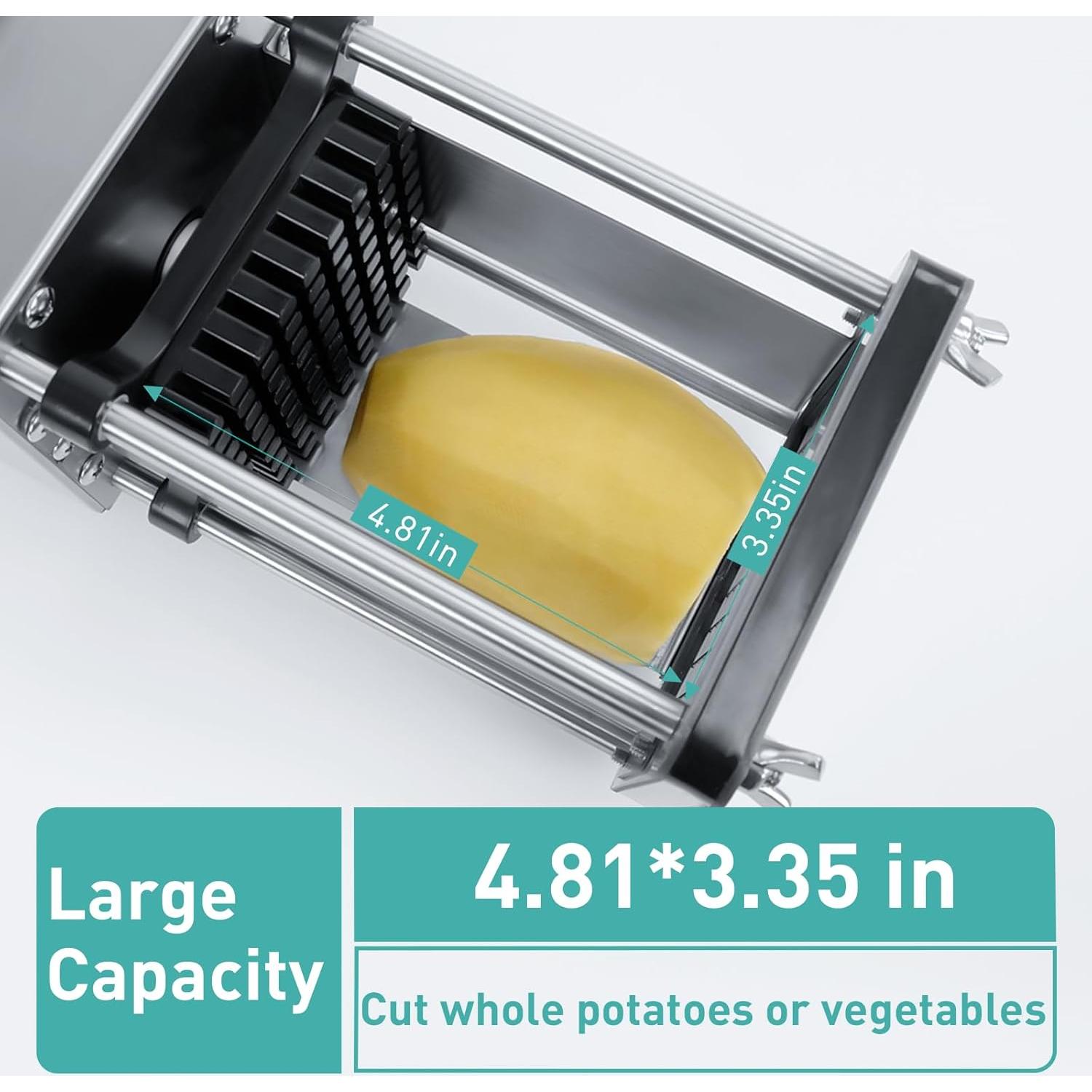 Cortadora de Papas Fritas Eléctrica Empculd 40W Acero Inoxidable