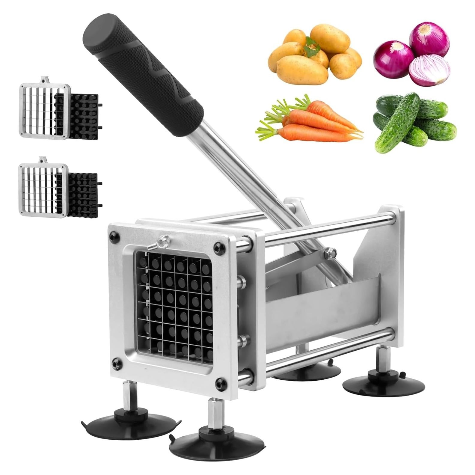 Cortador de Papas Fritas LYDZJ con Cuchillas de Acero Inoxidable