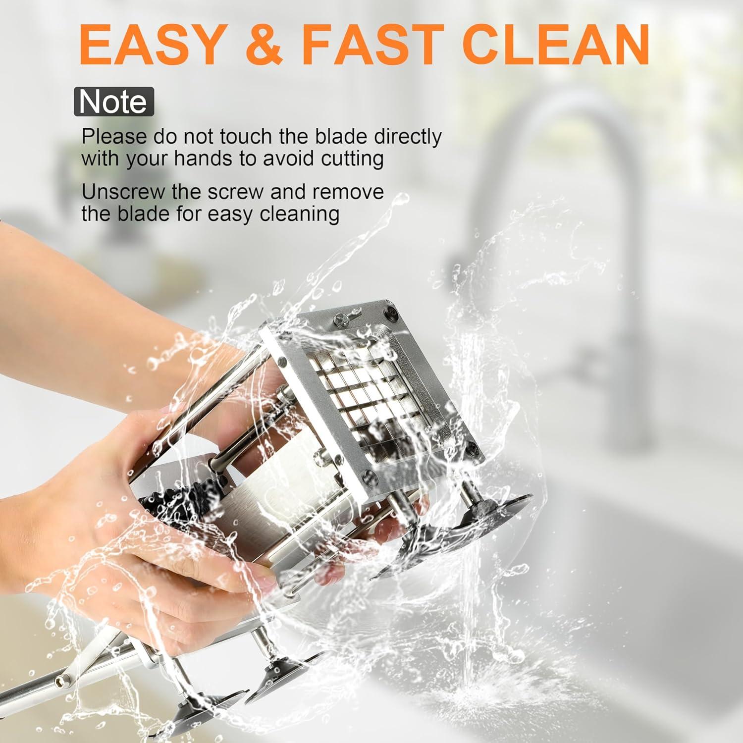 Cortador de Papas Fritas LYDZJ con Cuchillas de Acero Inoxidable