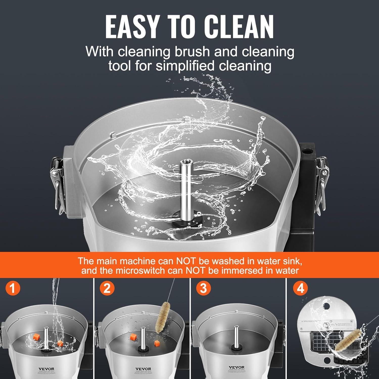 Cortadora de Verduras Eléctrica VEVOR 4 en 1 200W Acero Inoxidable