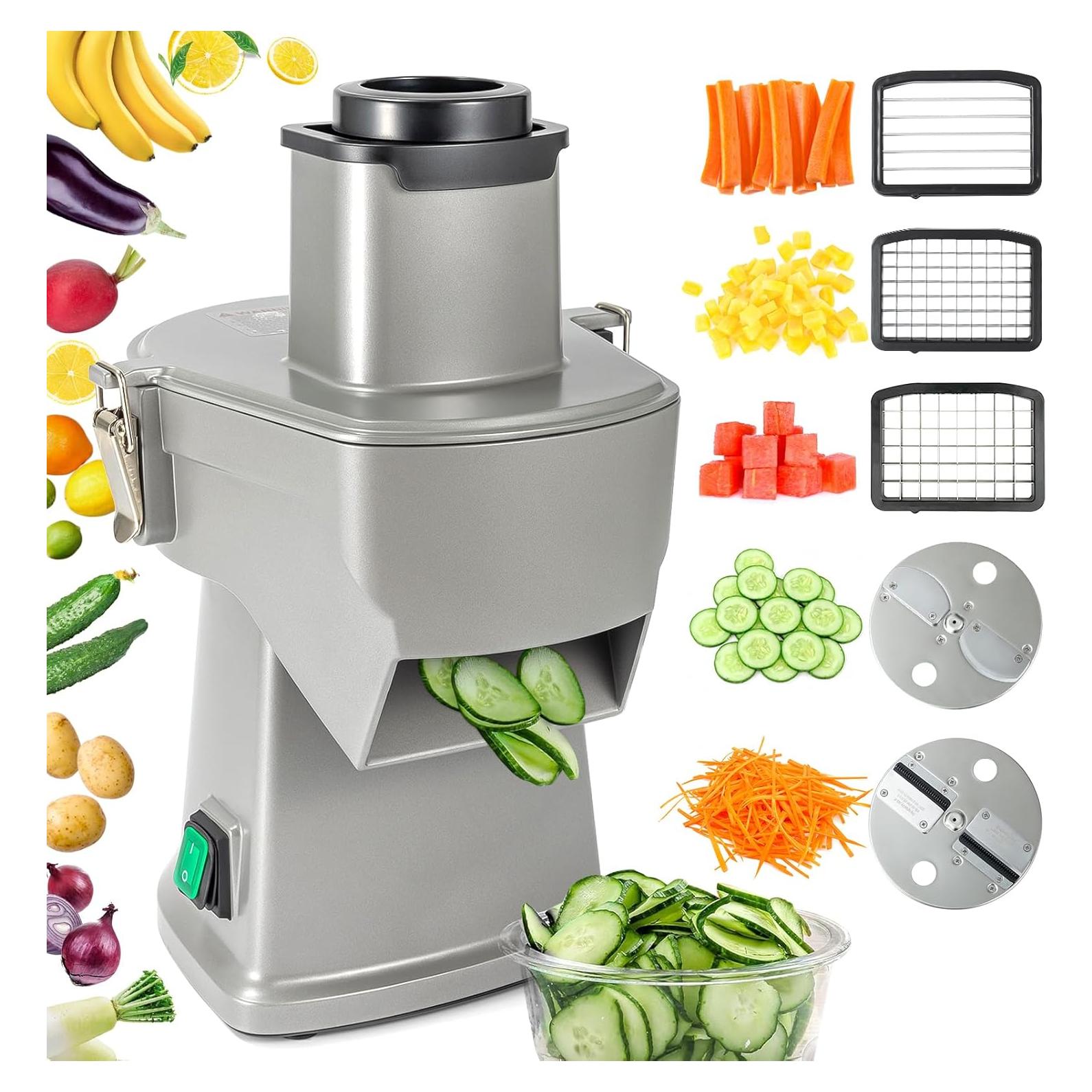 Cortador de Verduras Eléctrico LLNC 4 en 1 Ajustable 110V