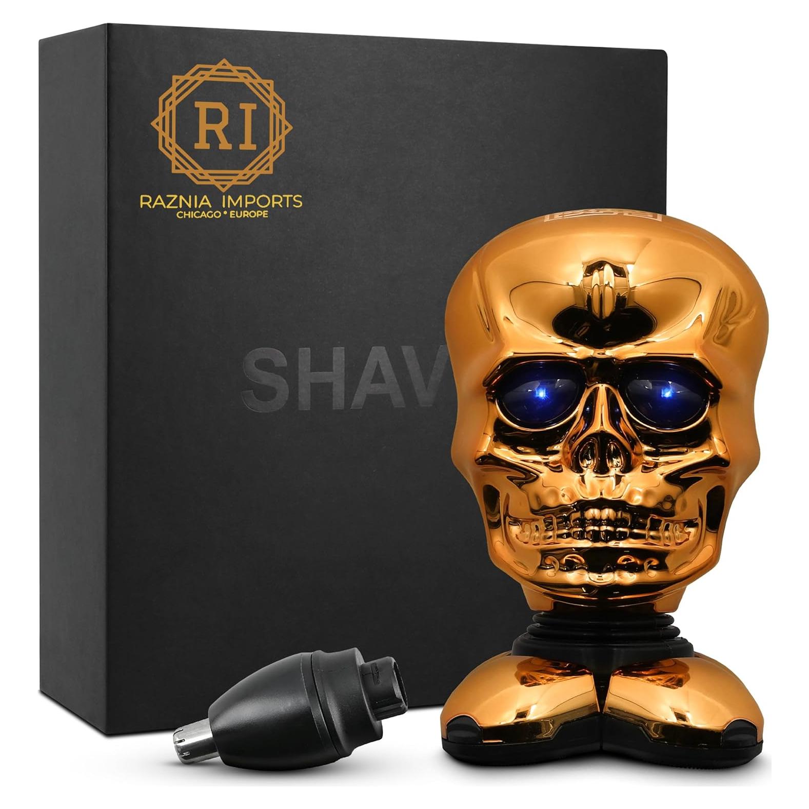 Afeitadora Eléctrica de Cabeza Calva Raznia GS-3BL Dorada