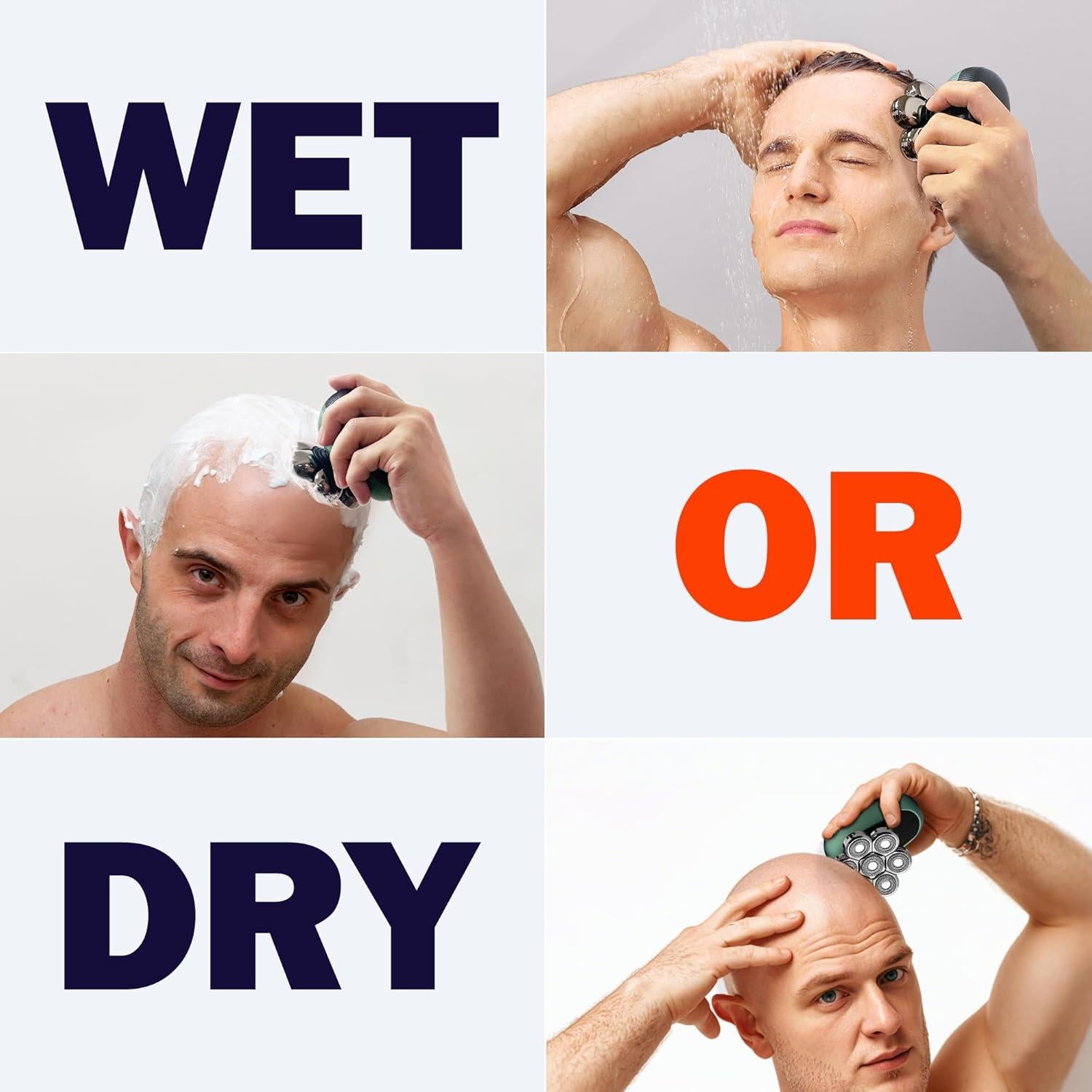 Afeitadora eléctrica 7D Toncoke LK-7520 impermeable con recortadora