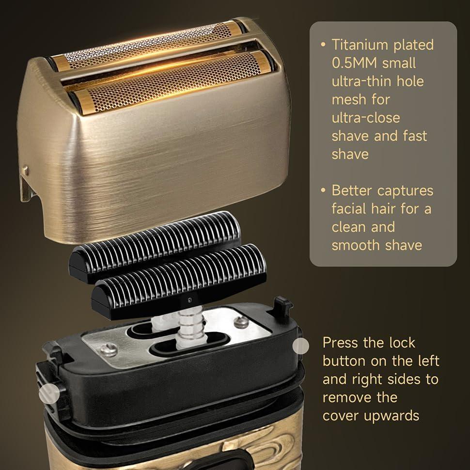 Afeitadora eléctrica para hombres Aikeer OD-912, impermeable y USB