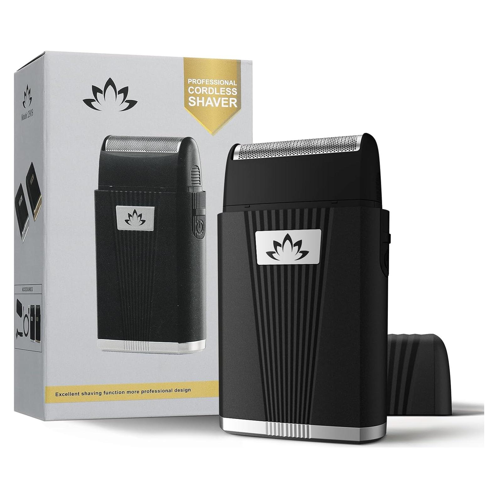 Afeitadora eléctrica Dumite 2909 recargable inalámbrica plateada