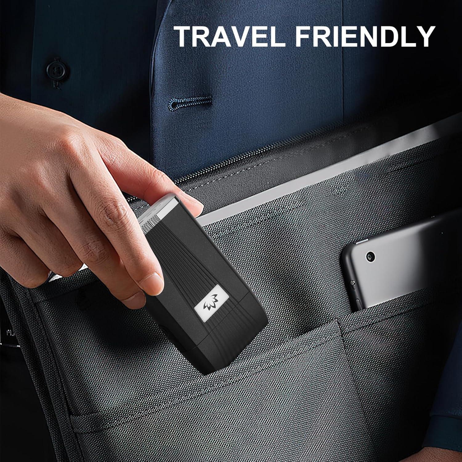 Afeitadora eléctrica Dumite 2909 recargable inalámbrica plateada