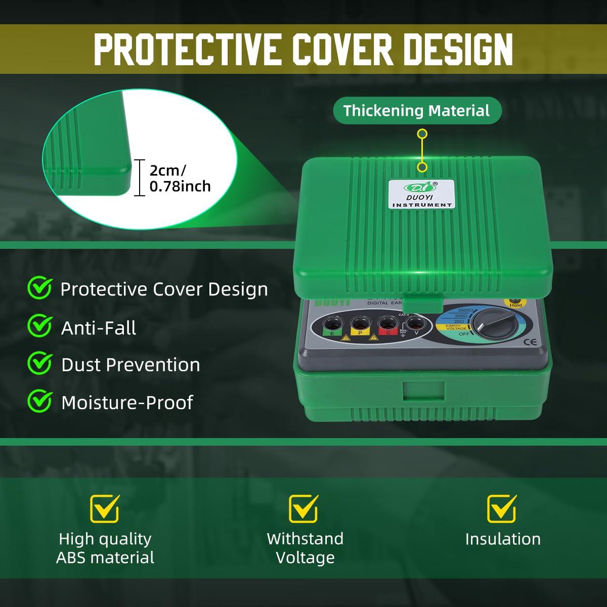 Tester Digital de Resistencia a Tierra DUOYI DY4100 0-2000Ω