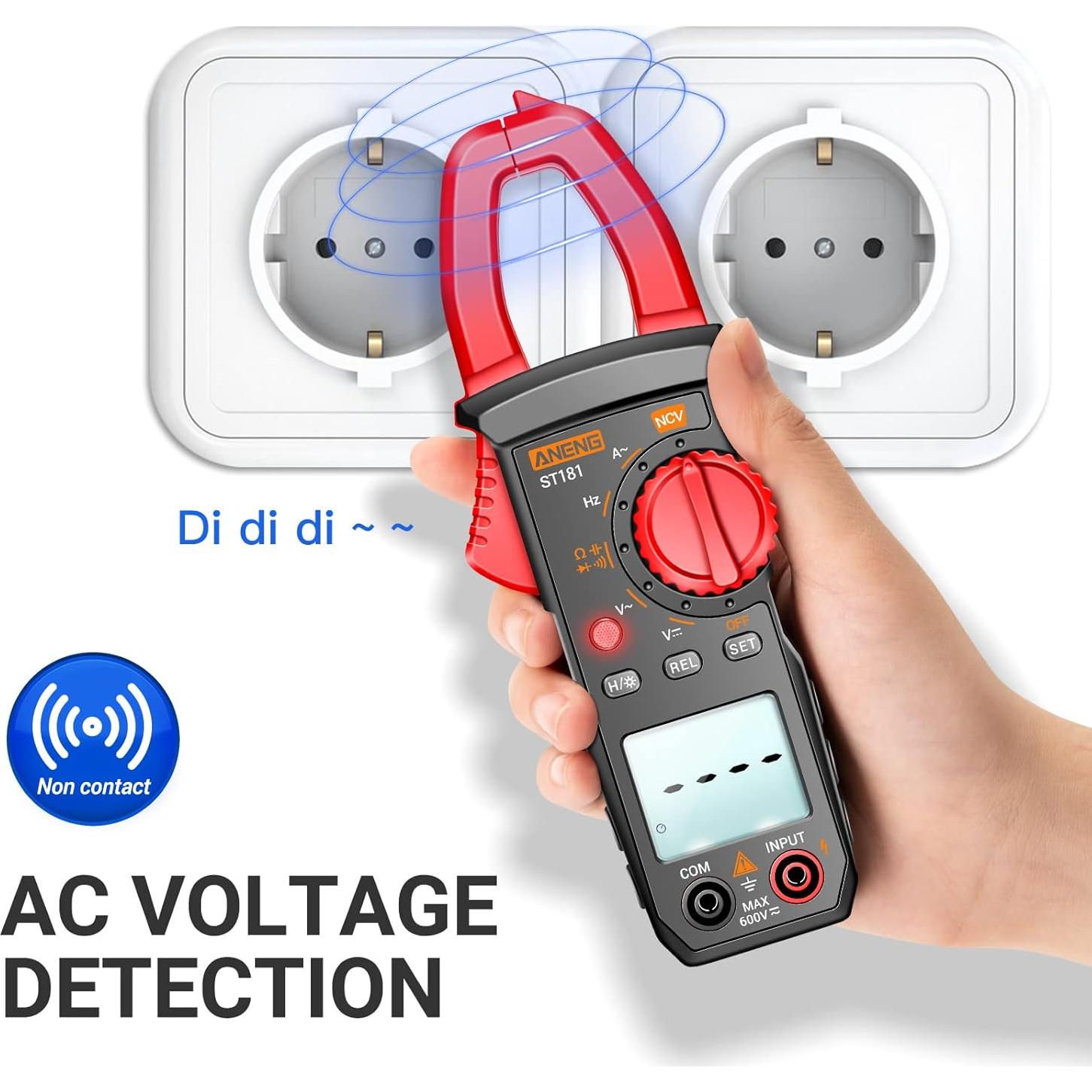 Multímetro Digital ANENG 4000 Cuentas con Pinza AC/DC