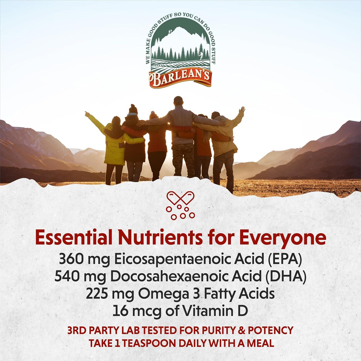 Suplemento Líquido Omega 3 Barlean's 236.6 ml Sabor Limonada