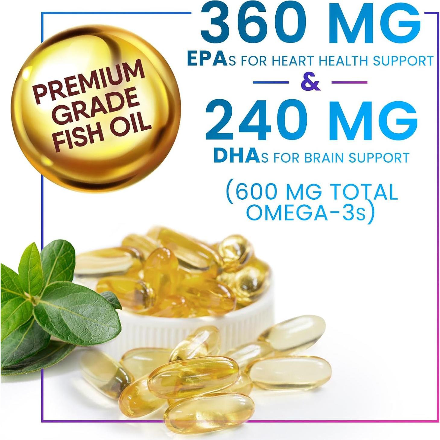 Suplemento Omega 3 Nature's Peak 2400 mg 60 Softgels
