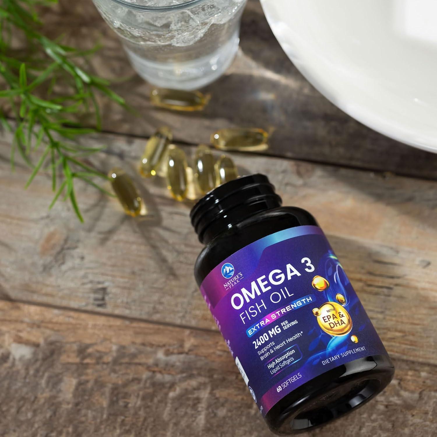 Suplemento Omega 3 Nature's Peak 2400 mg 60 Softgels