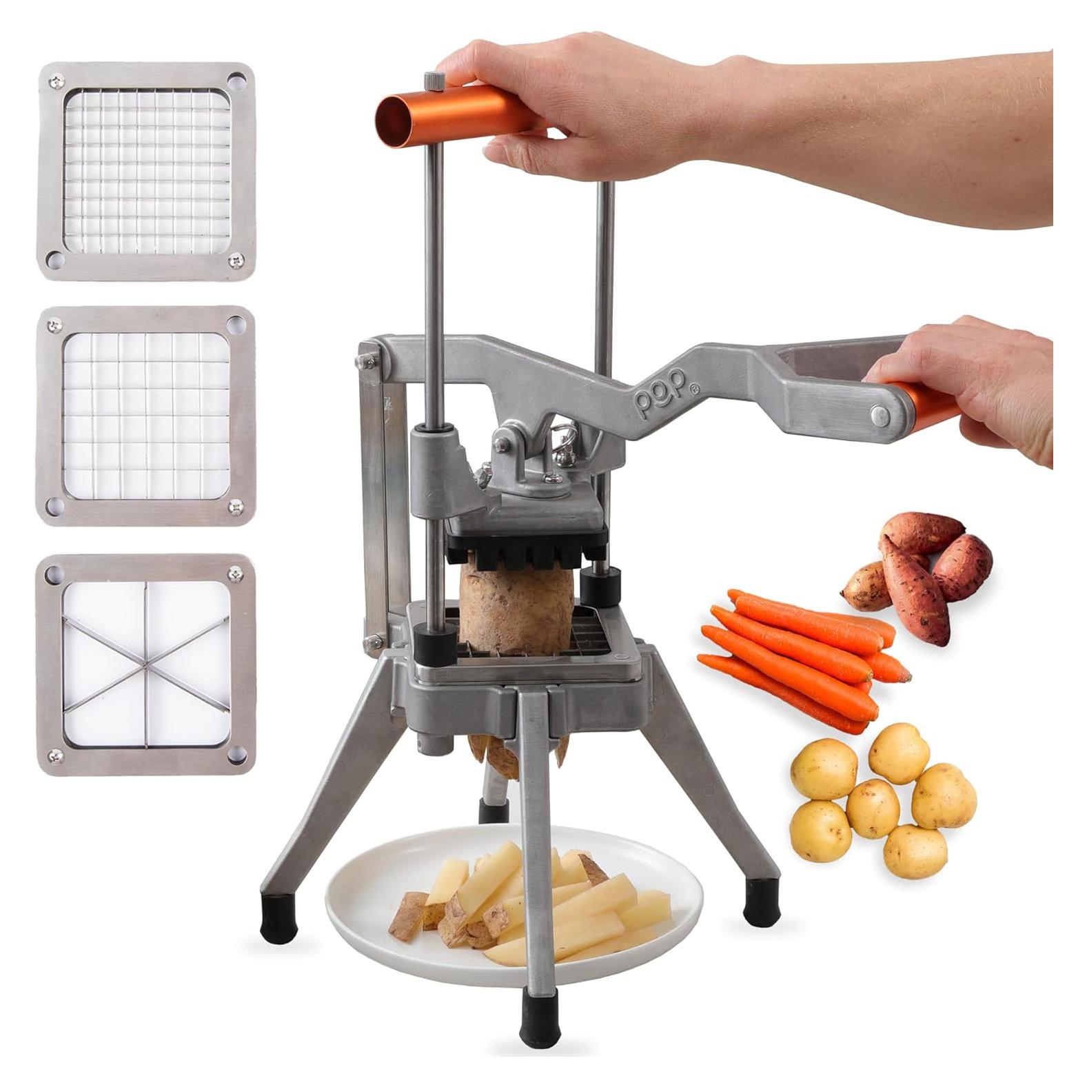 Cortador de Papas Fritas POP Acero Inoxidable 3 Cuchillas