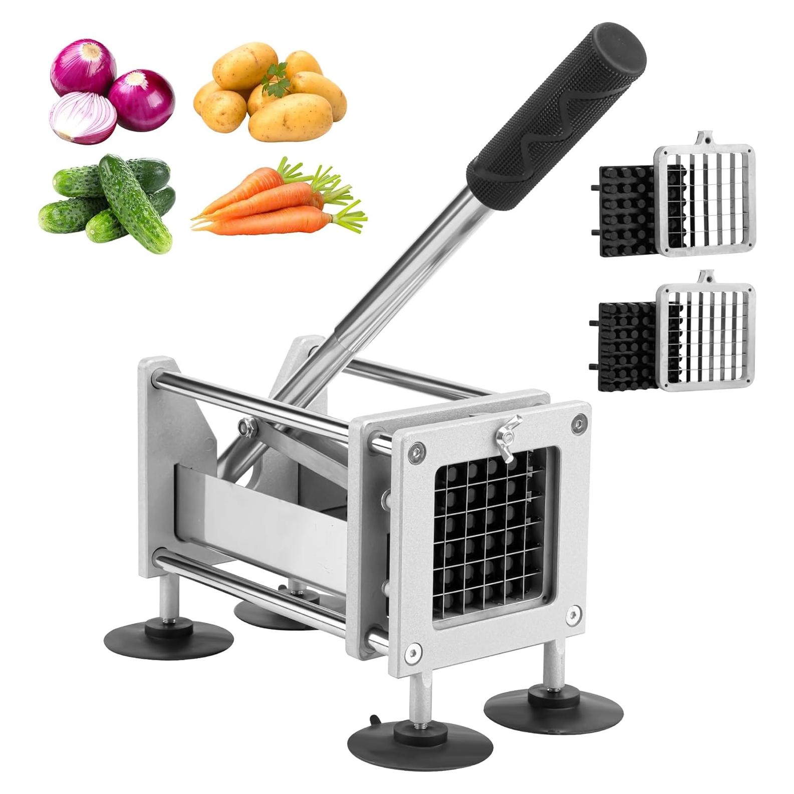 Cortador de Papas Fritas QangBoon Acero Inoxidable 2 Cuchillas