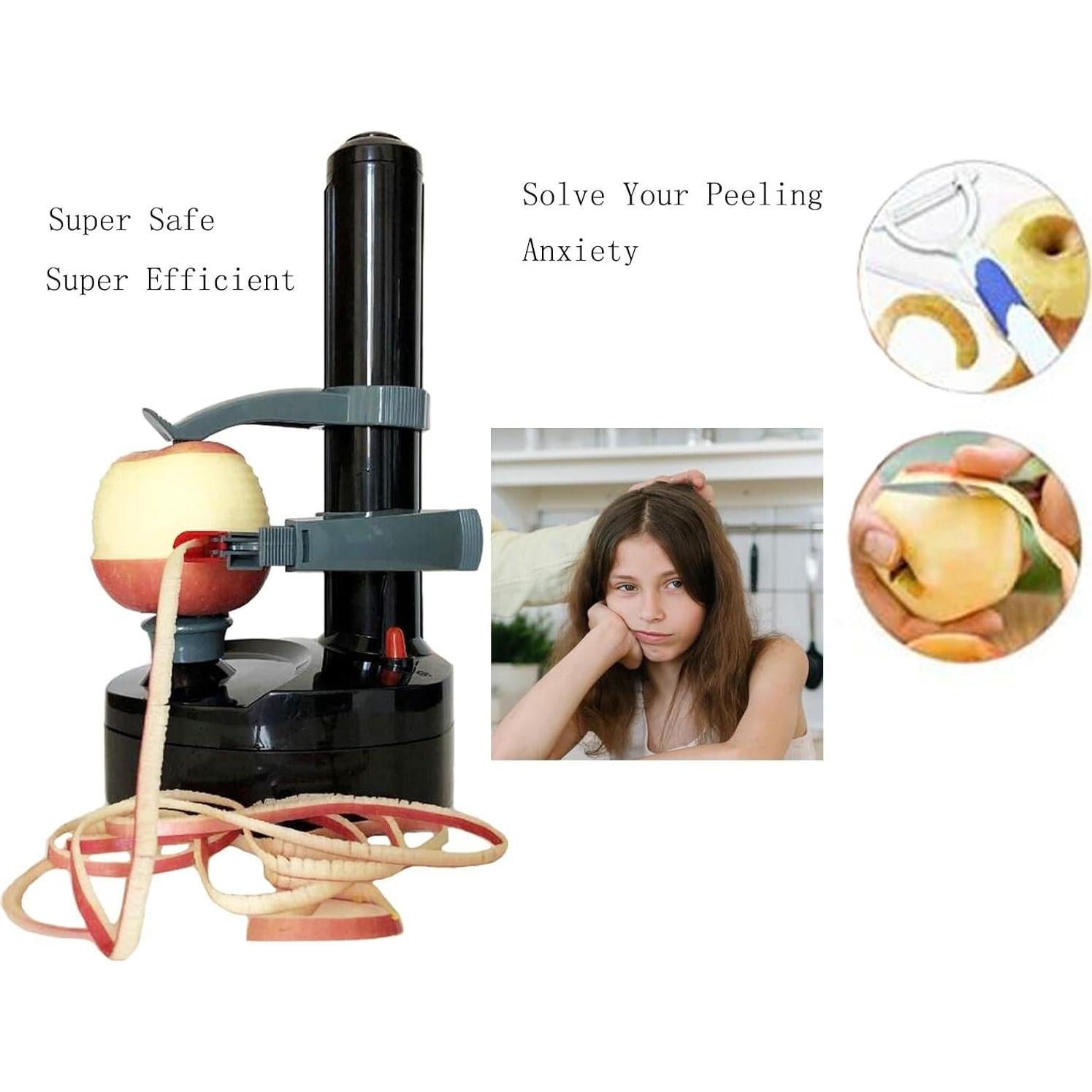 Pelador Eléctrico de Verduras CPDZ EP Automático Negro