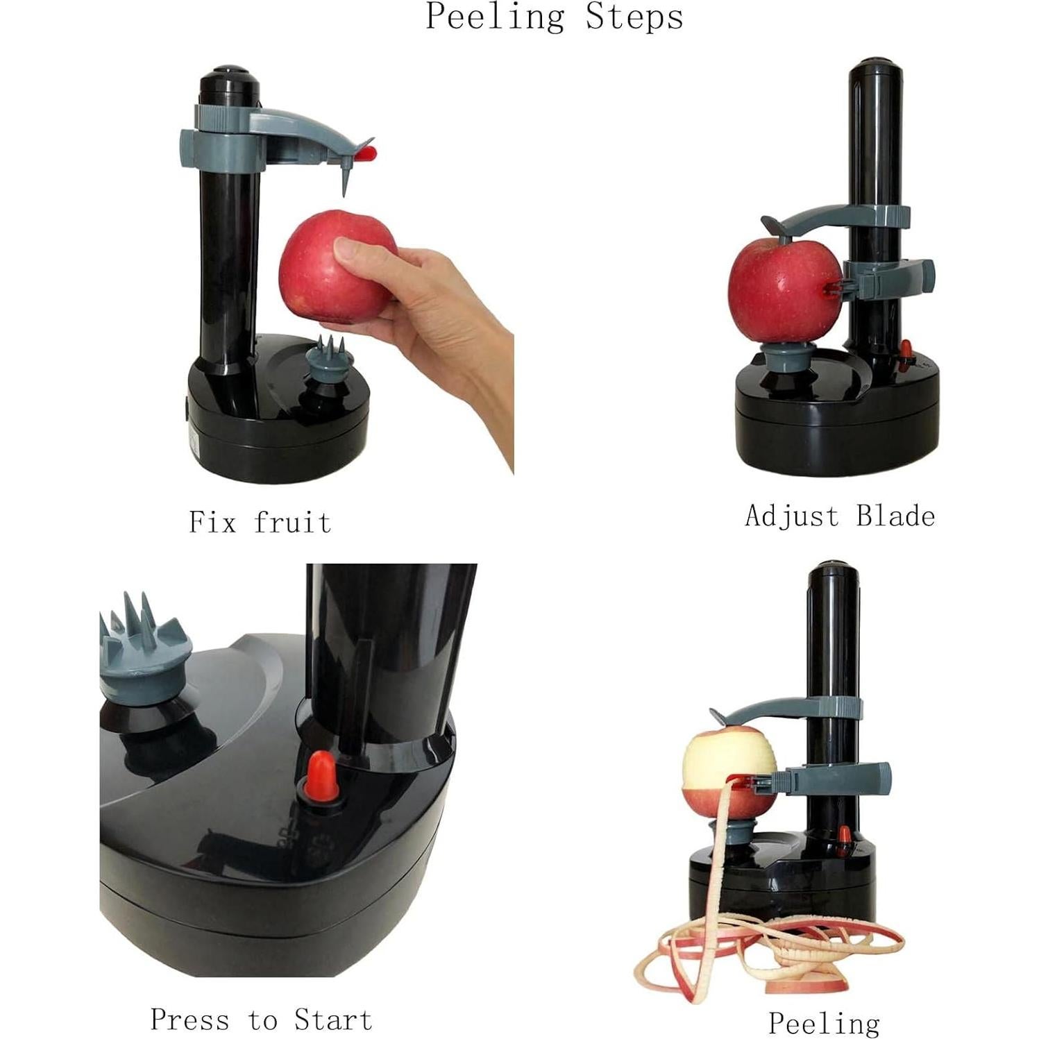 Pelador Eléctrico de Verduras CPDZ EP Automático Negro