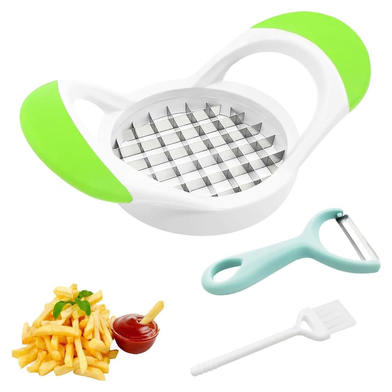Cortador de Papas Fritas SOAZTAUM Profesional Multiusos 18cm