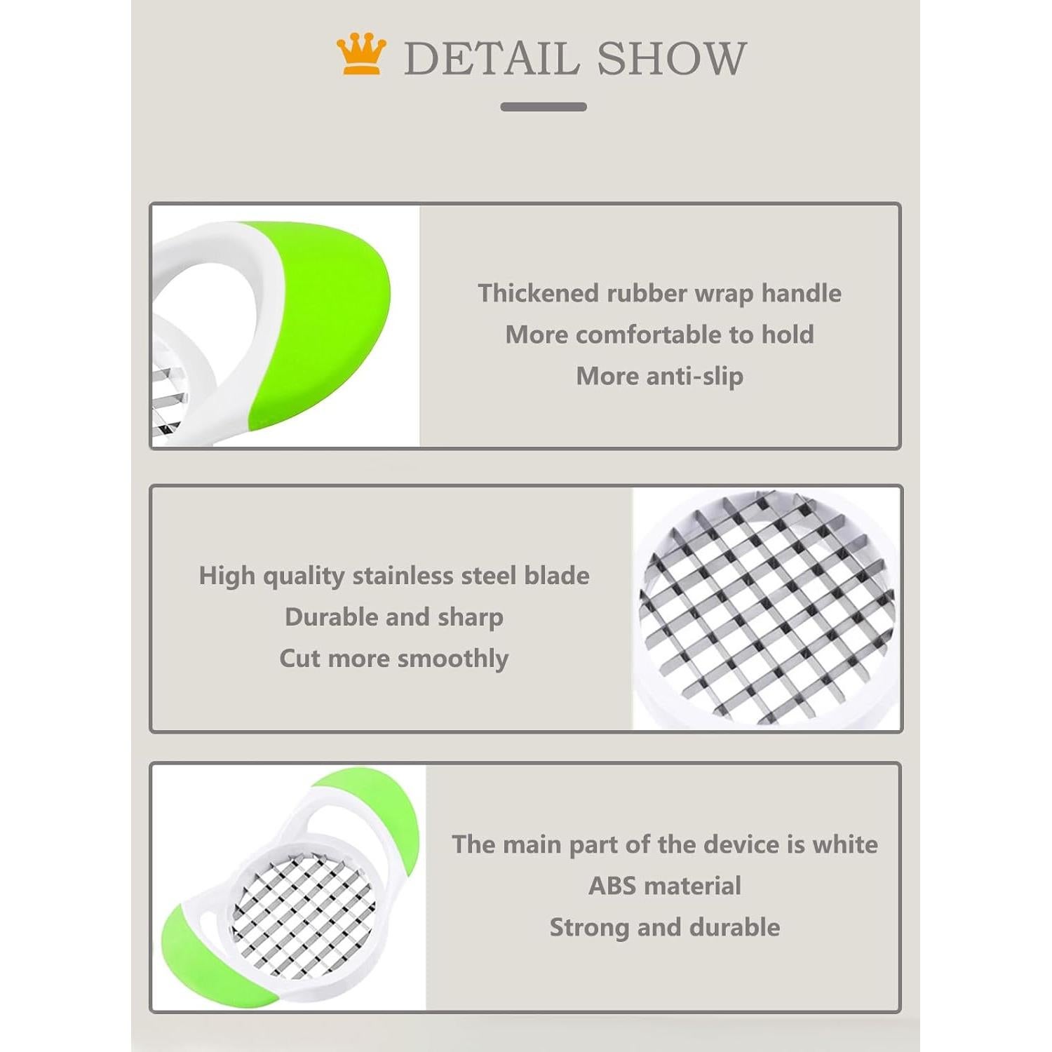 Cortador de Papas Fritas SOAZTAUM Profesional Multiusos 18cm