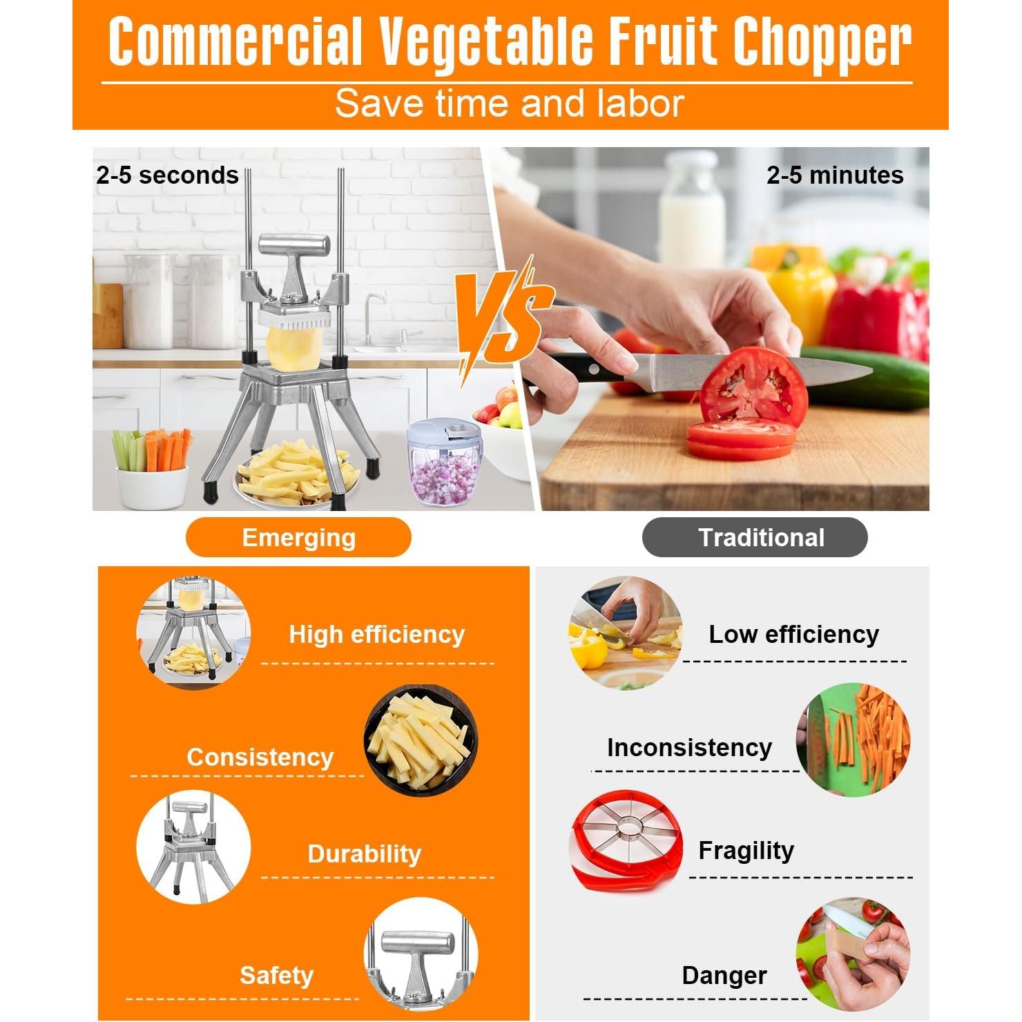 Cortador de Verduras y Frutas BotaBay Manual Acero Inoxidable