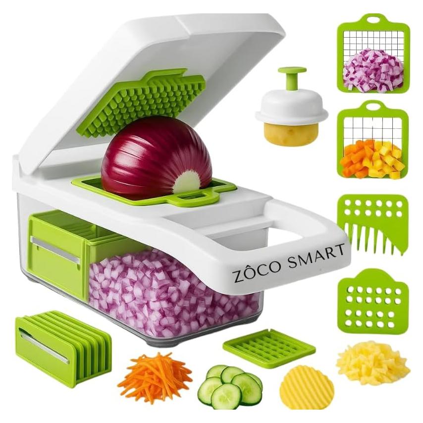Picador de Verduras Zoco Smart 14 en 1 Acero Inoxidable