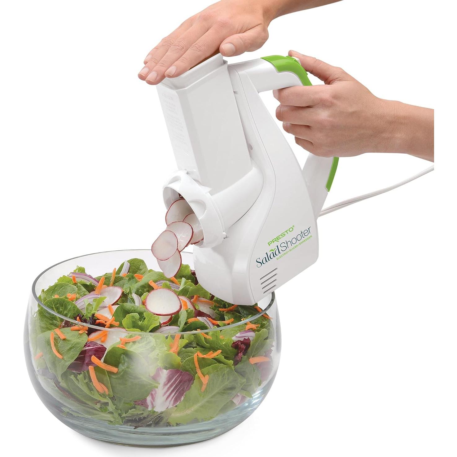Cortadora Eléctrica Presto Salad Shooter Blanca 1.13 kg