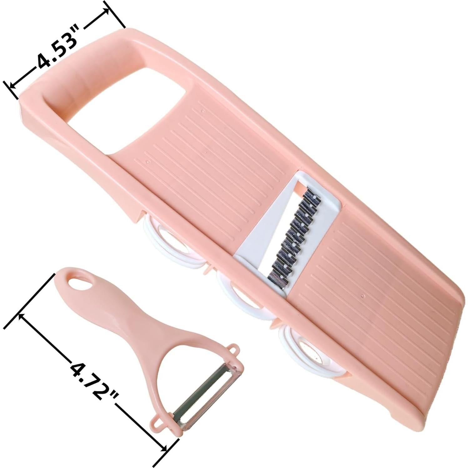 Cortador de Mandolina 7-en-1 Nbguigdstr Rosa - Rallador y Pelador