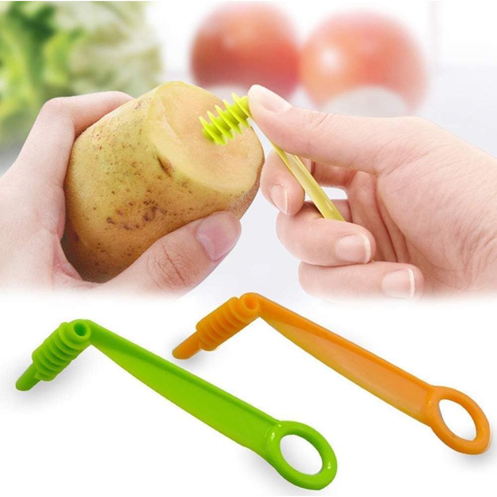Green Spiral Slicer Portable Cucumber Potato Carrot Slicer Cutter Manual Kitchen Gadgets Plastic Garnishing Tool Fruit Vegetable Tool Graters, Peelers and Slicers