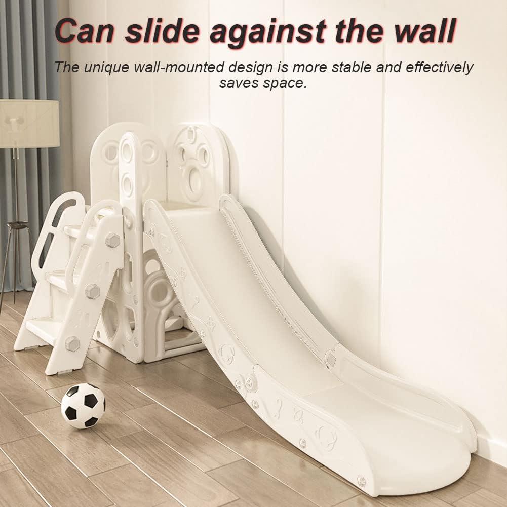 Tobogán Plegable para Niños Monle 1-12 Años con Baloncesto