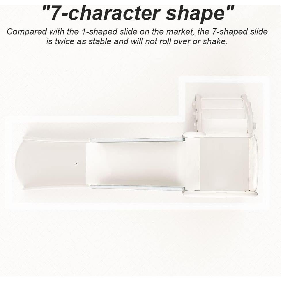 Tobogán Plegable para Niños Monle 1-12 Años con Baloncesto