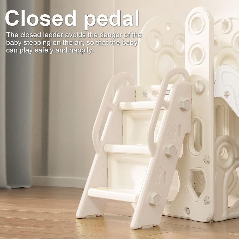 Tobogán Plegable para Niños Monle 1-12 Años con Baloncesto