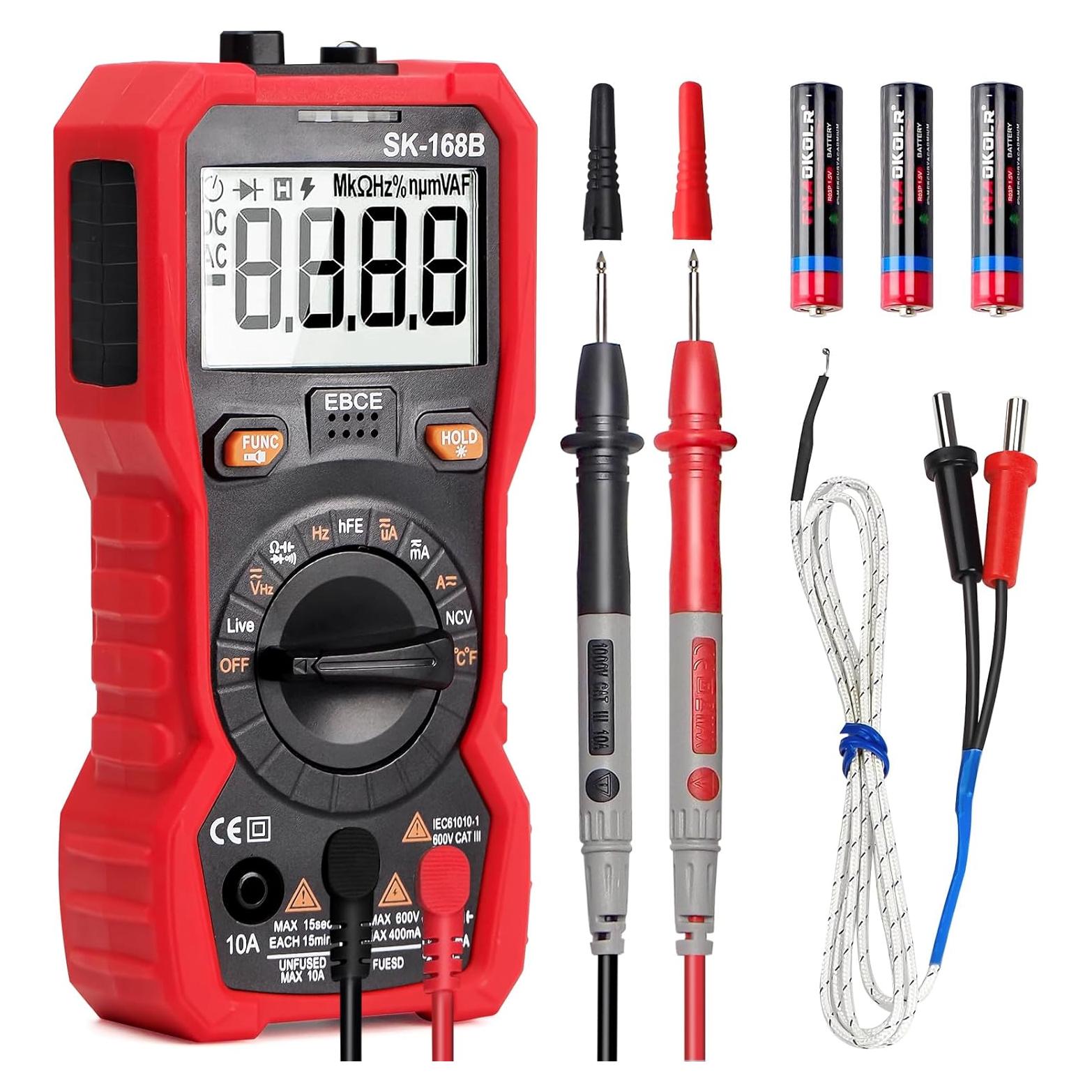 Multímetro Digital Beaquicy TRMS 4000 Cuentas 600V AC/DC