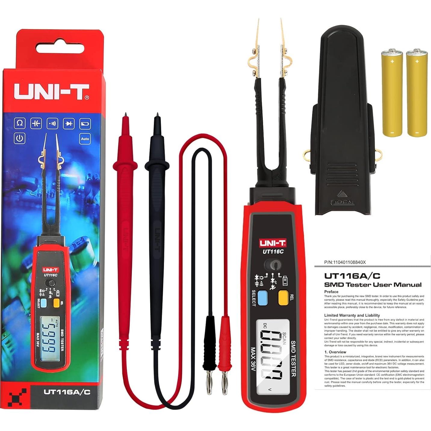 Probador Digital SMD UNI-T UT116C 6000 Cuentas Rango Automático