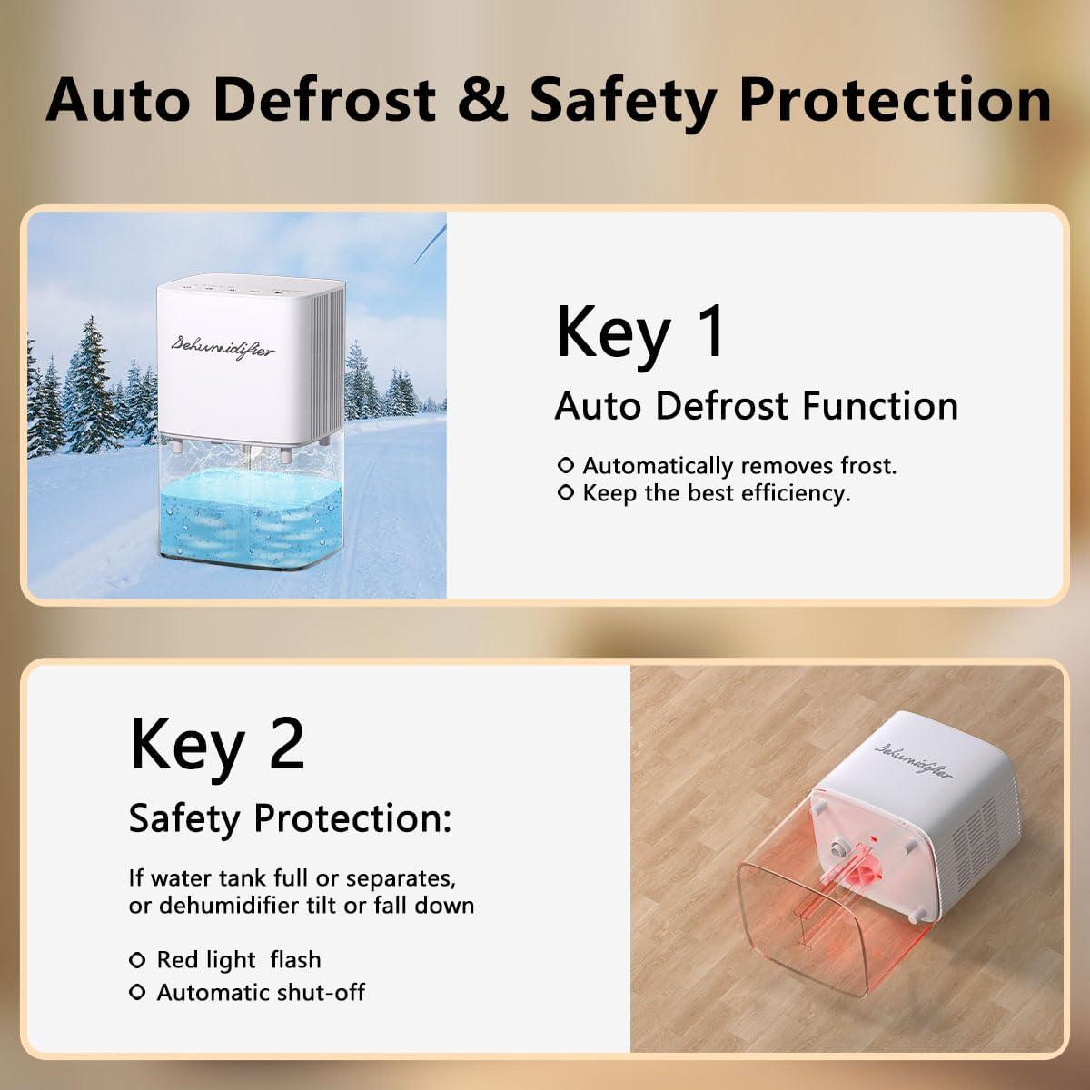 Deshumidificador BeOkay DH-A2 1800ml Silencioso 21.5m²