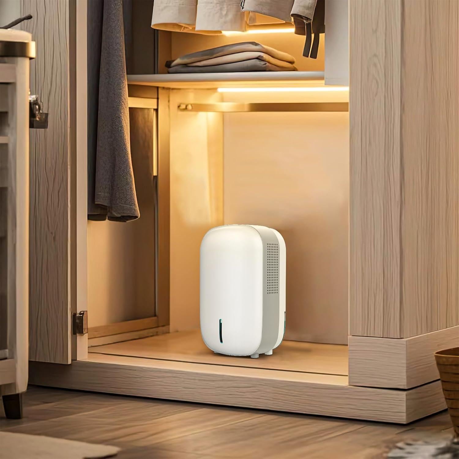 Deshumidificador Mini Bangnics 500ml Silencioso 25W Blanco