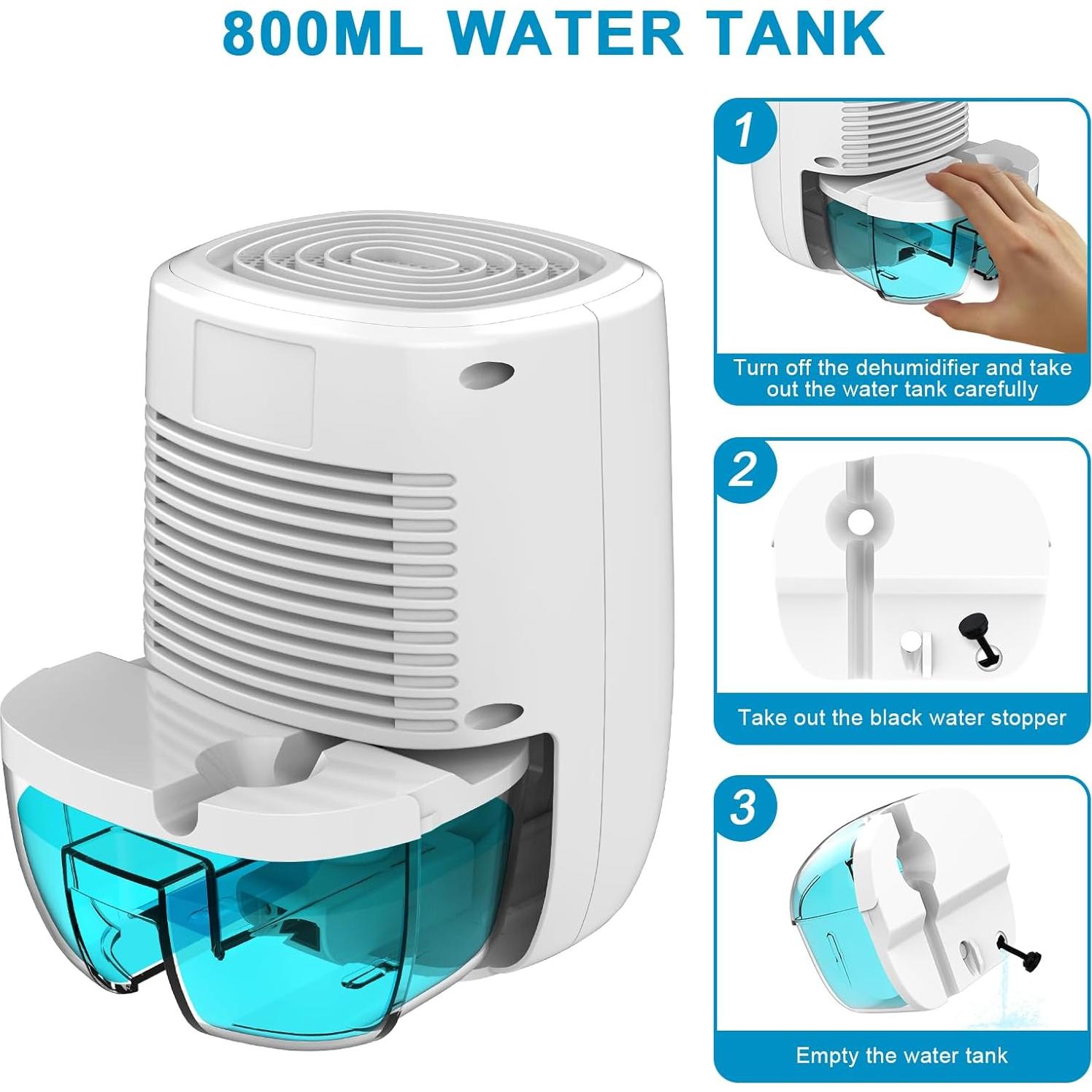 Deshumidificador Mini Litever LL-VS-DH07 22W Drenaje Continuo