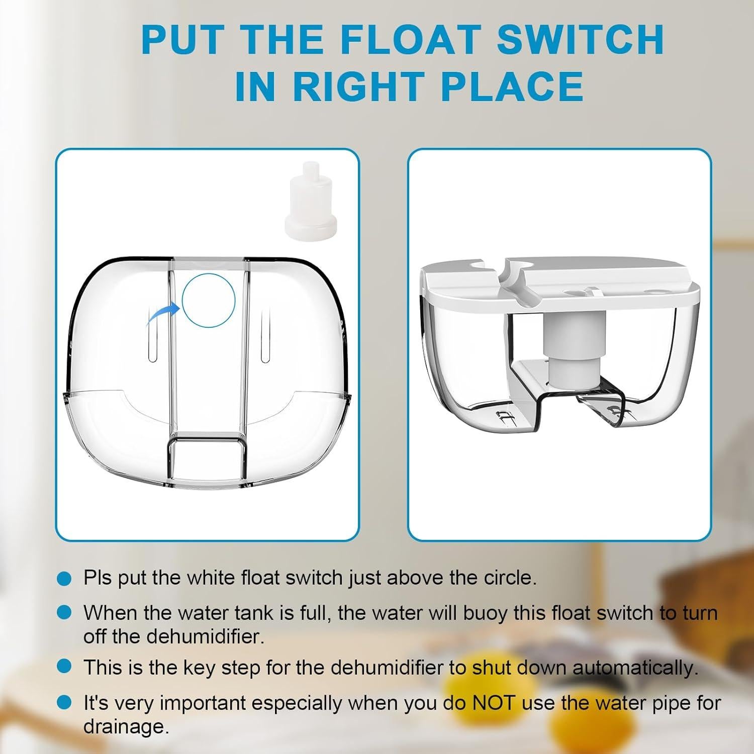Deshumidificador Mini Litever LL-VS-DH07 22W Drenaje Continuo