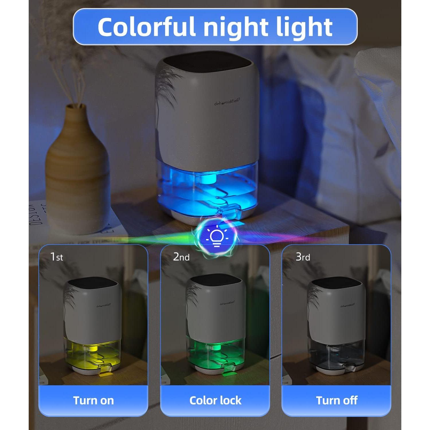 Deshumidificador TABYIK 1000ml Silencioso para Habitaciones